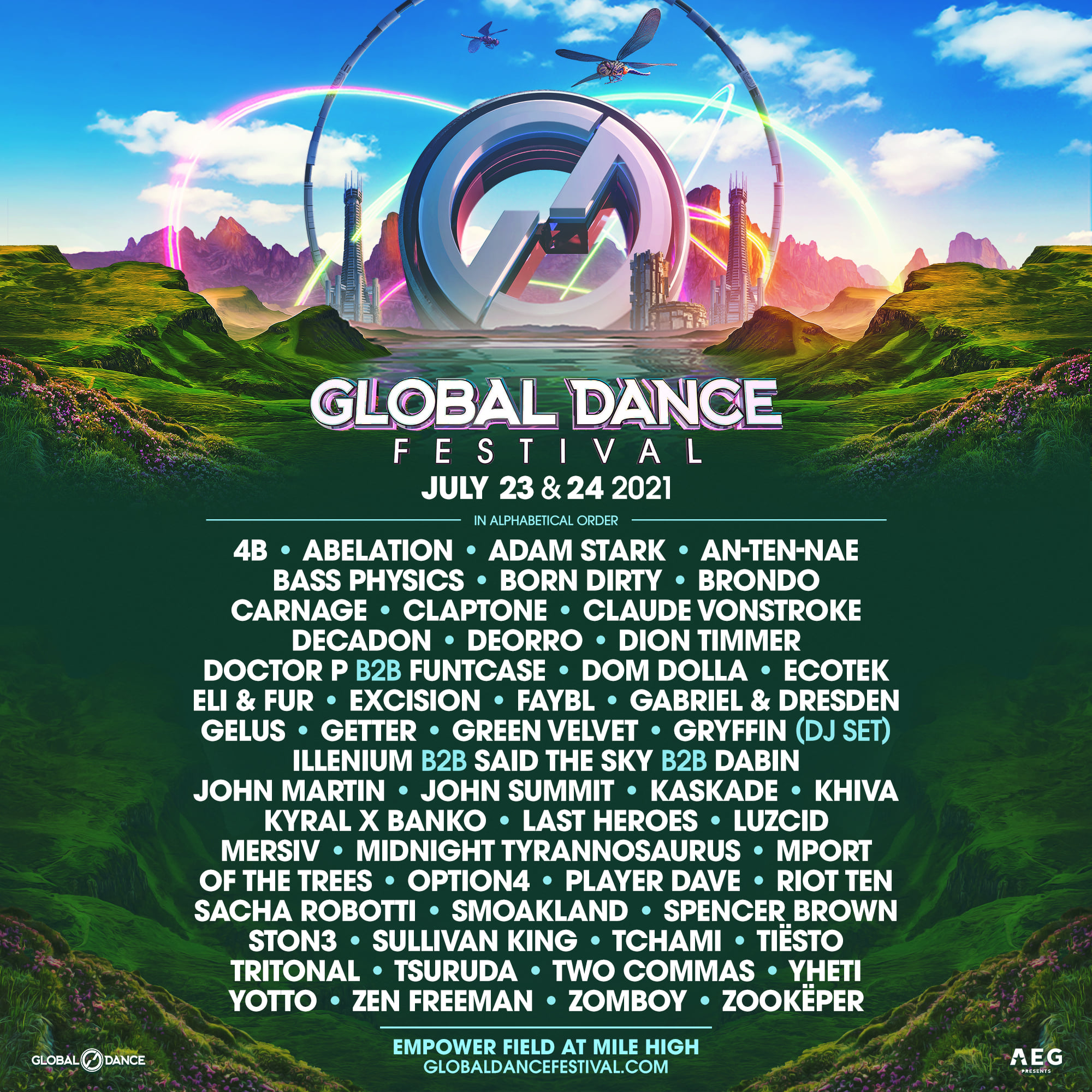global dance festival 2023 lineup ¡Global Dance Festival anunció su lineup completo para su edición 2021
