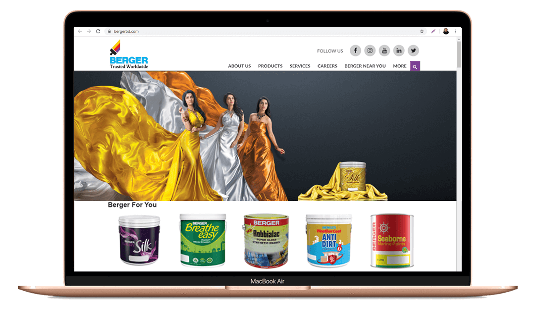 Berger Paints Bangladesh Official site Development Beatnik