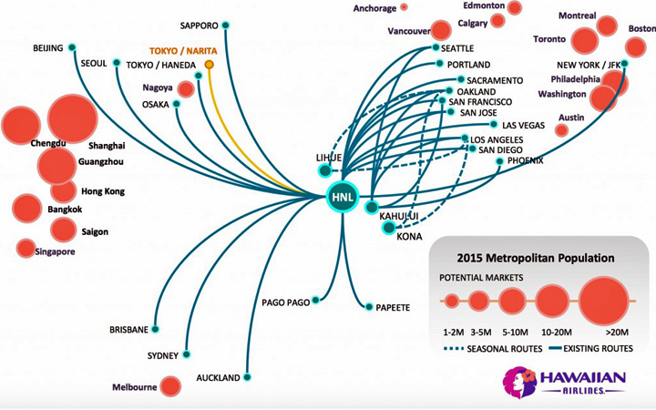 Hawaiian Airlines Flight Map Interview Avi Mannis, Hawaiian Airlines' Sr. VP of Marketing