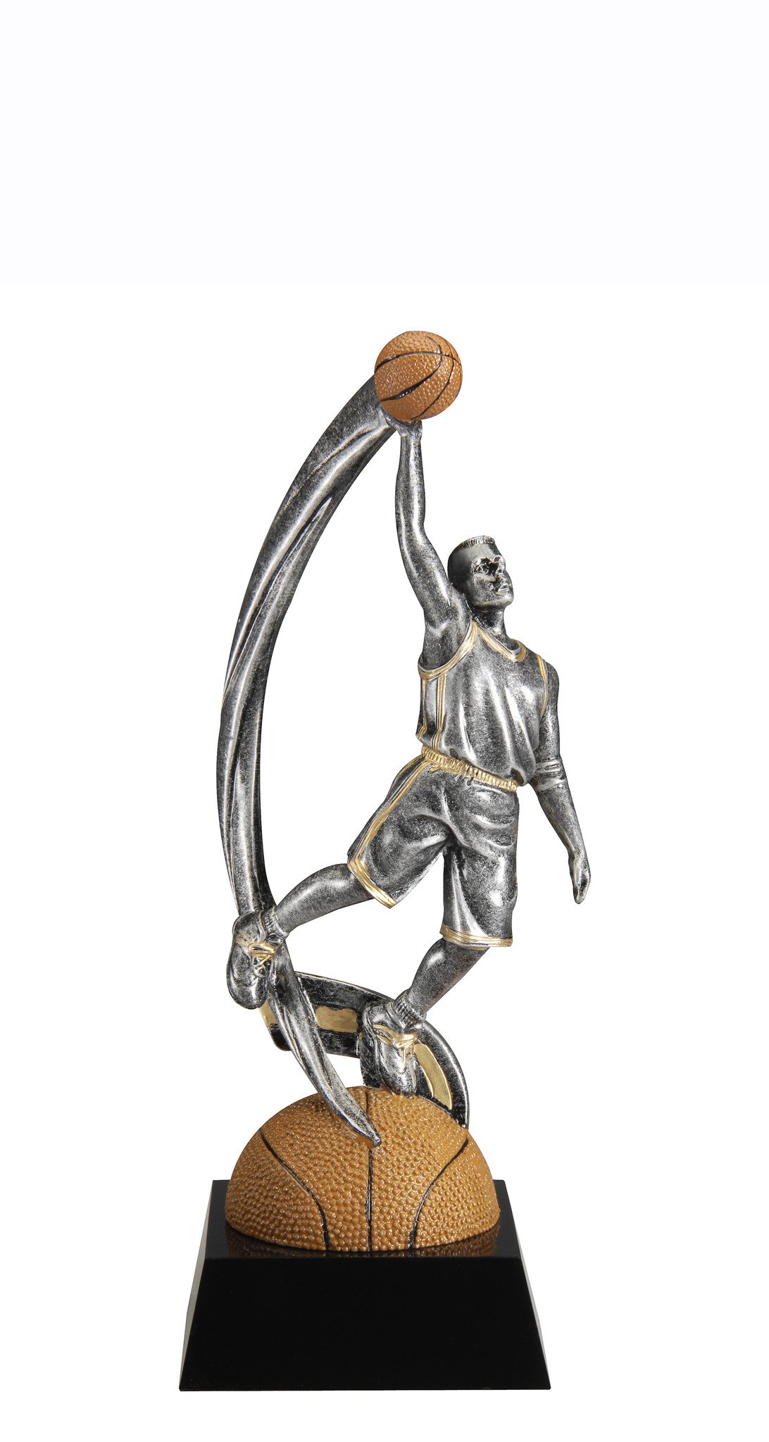 Basketball Figure Black Base Beaudry Engraving