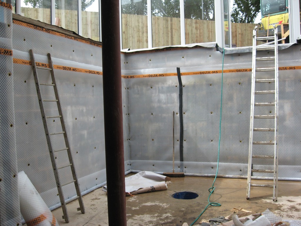 New Build Basement Waterproofing, Broughton Astley, Leicestershire