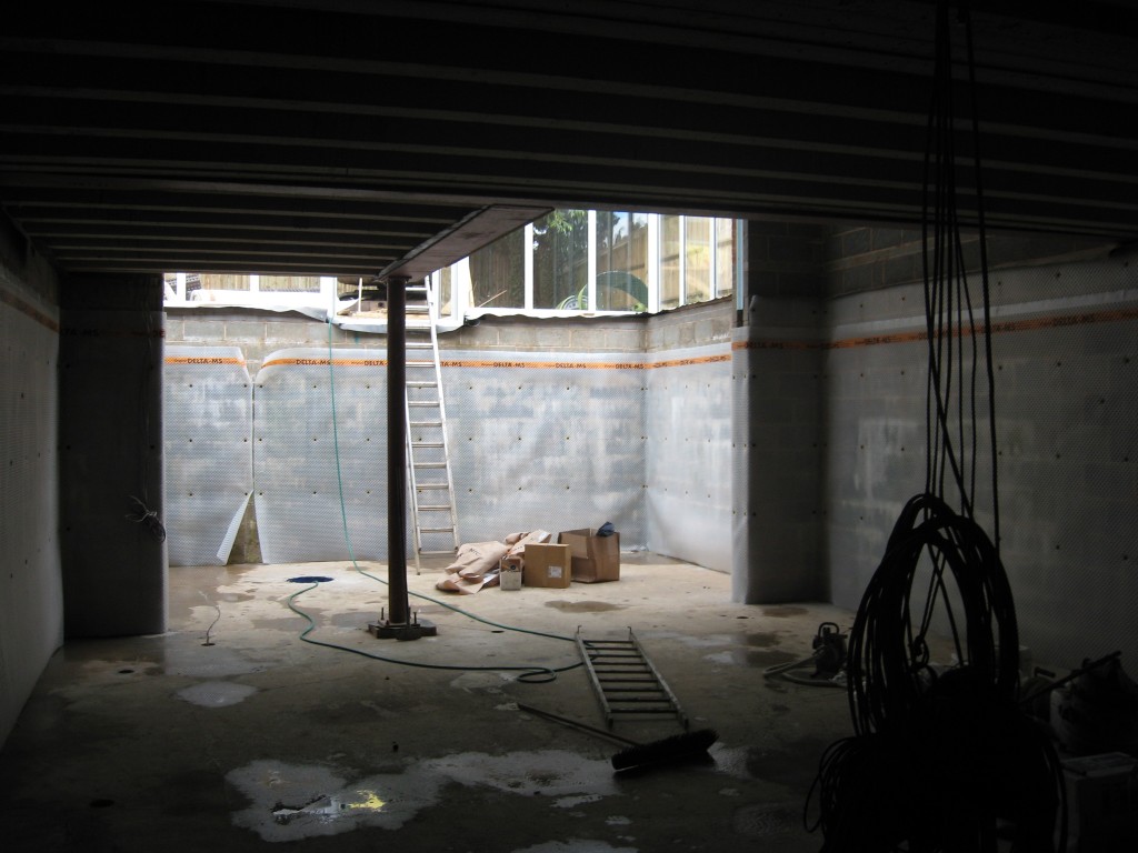 New Build Basement Waterproofing, Broughton Astley, Leicestershire