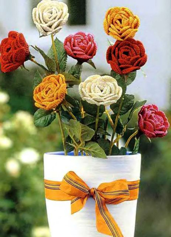 Crochet Flower Bouquets Beautiful Crochet Stuff