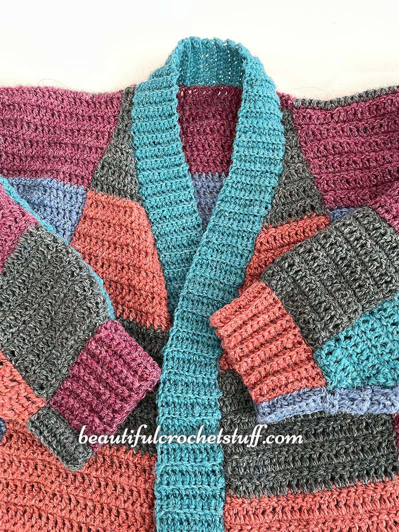 EASY CROCHET PATCHWORK CARDIGAN FREE PATTERN Beautiful Crochet Stuff