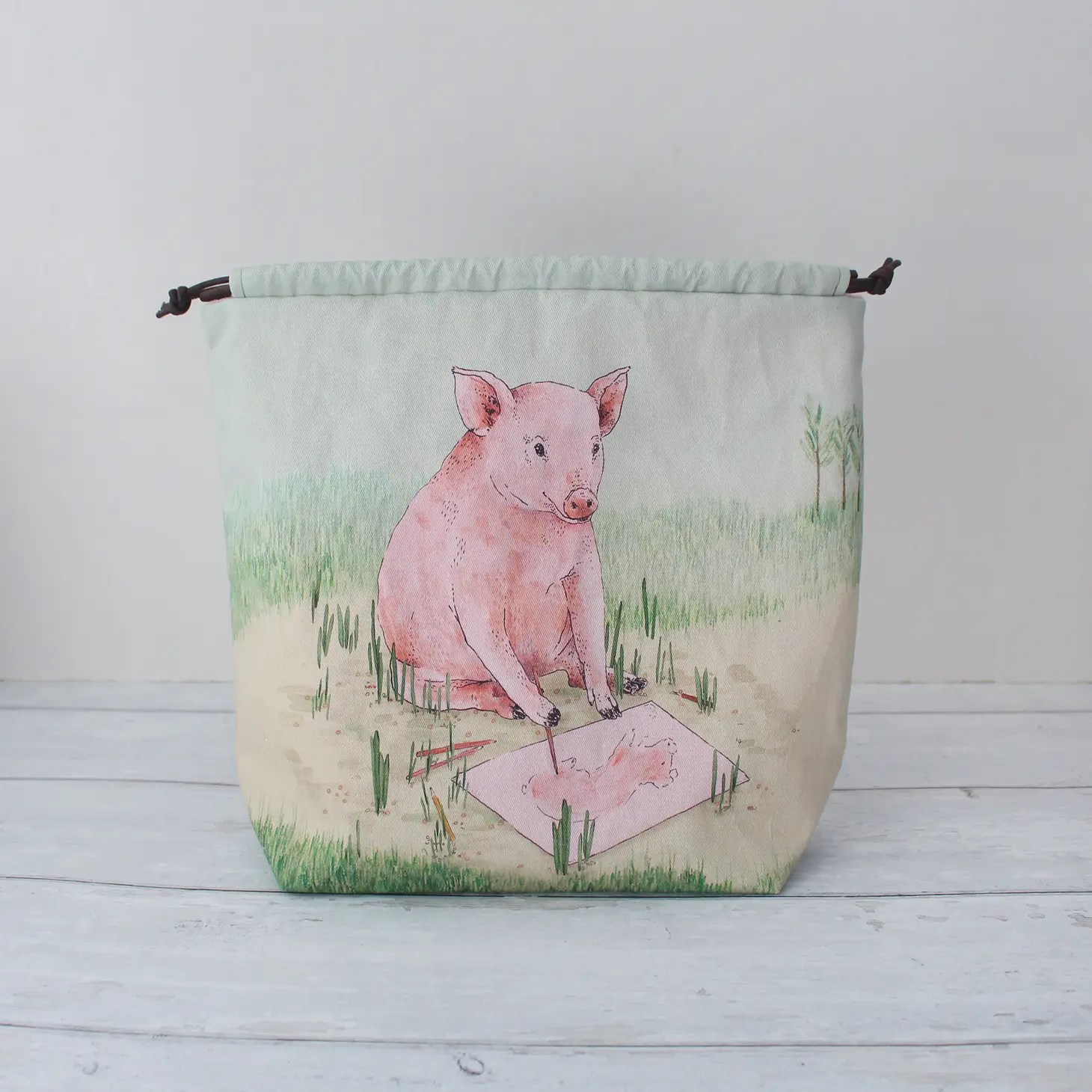 The Blue Rabbit House PROJECT BAG Beautiful Knitters