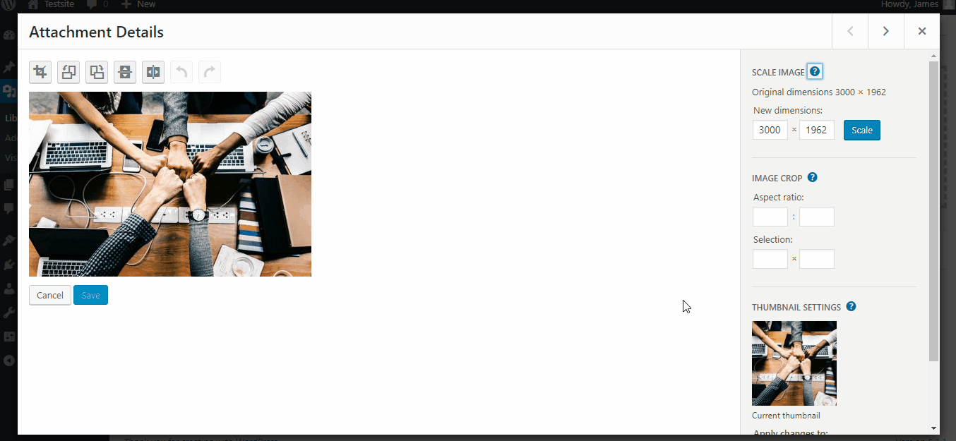 How to edit images using the WordPress Image Editor? Beautifulthemes Blog