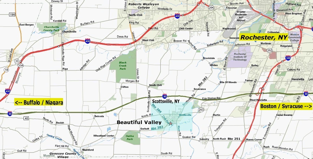 Directions to Beautiful Valley Guesthouse