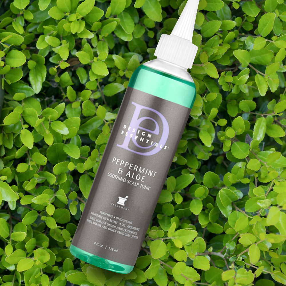 Design Essentials Peppermint & Aloe Soothing Scalp & Skin Tonic For