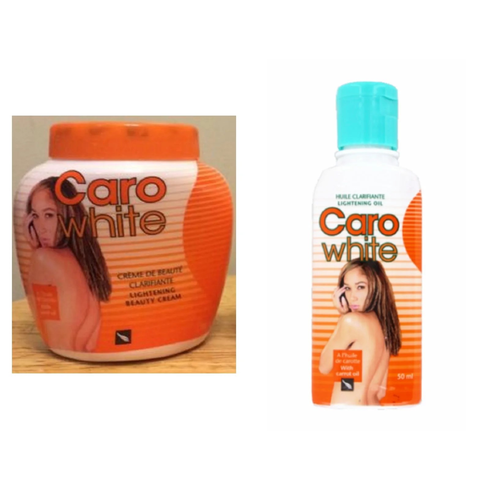 1 x Caro White 500ml Jar + 50ml Oil Beauty City London