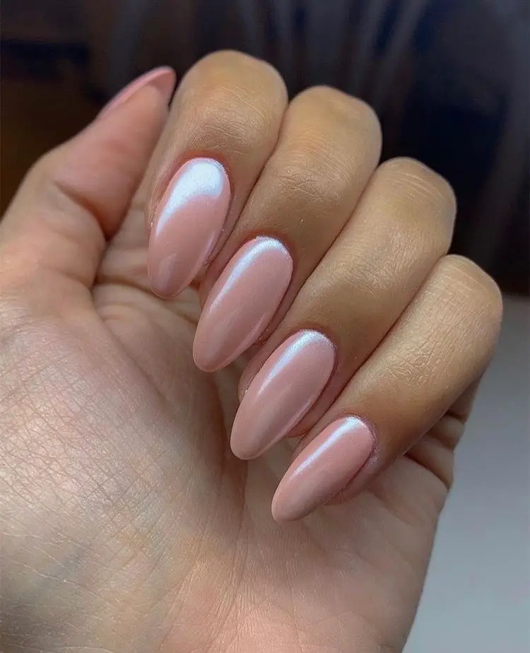 35 Stunning Nude Chrome Nails: Guide To Elegant Nail Art