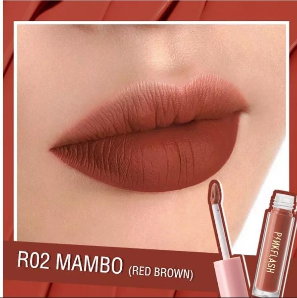 Pink Flash Liquid Matte Lipstick R02 MAMBO — BEAUTY FACTORY PAKISTAN