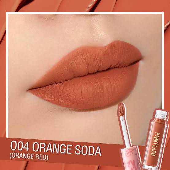 Pink Flash Liquid Matte Lipstick O04 Orange Soda — BEAUTY FACTORY