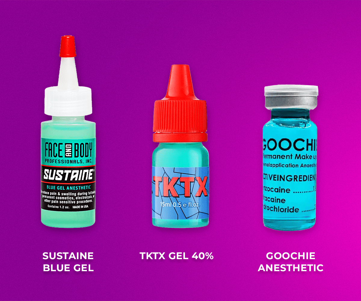 Blue Gel Anesthetic