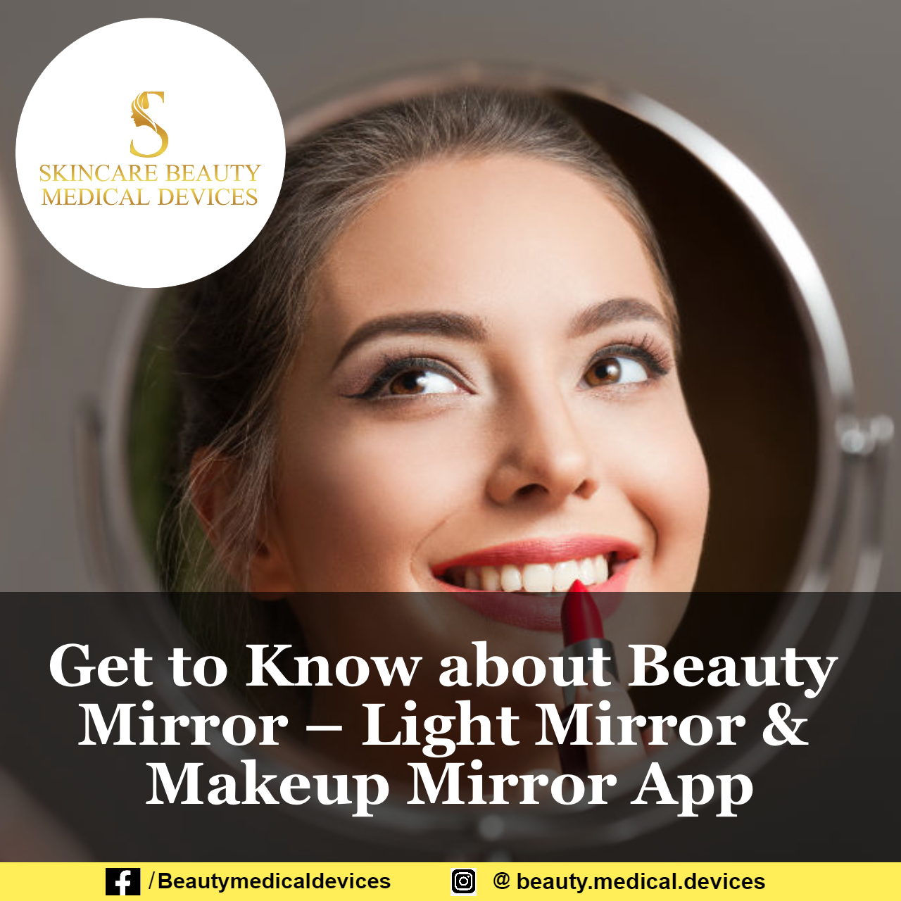 Utilize the “Beauty Mirror Light Mirror & Makeup Mirror App”