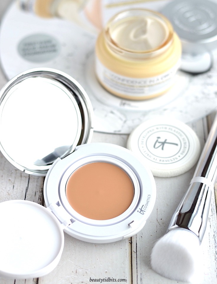 IT Cosmetics Confidence in a Compact Solid Serum Foundation BeautyTidbits