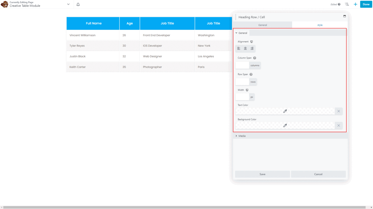 How To Use Creative Table Module For Beaver Builder?