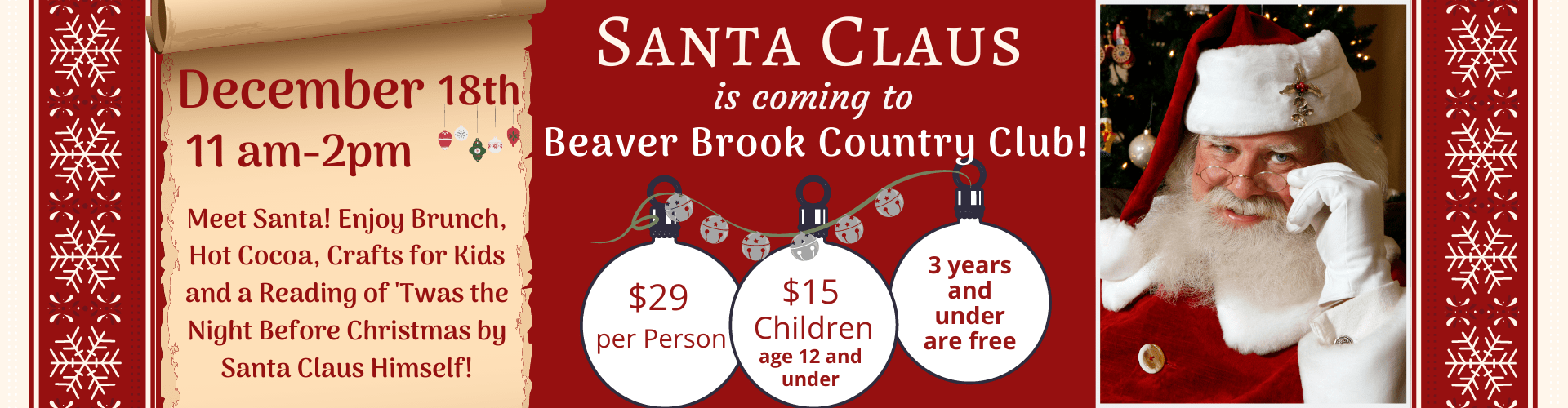 Christmas Santa Brunch Archives Beaver Brook Country Club