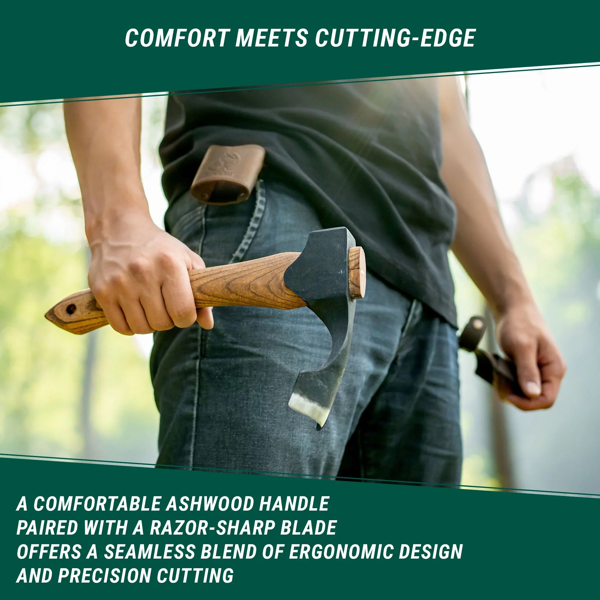 AX2 Compact Wood Carving Adze BeaverCraft Tools