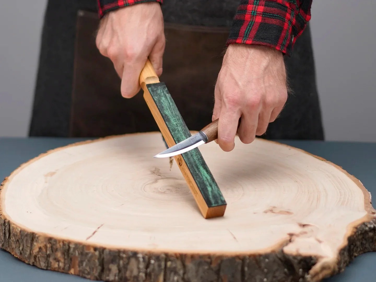 LS8P1 Compact Leather Paddle Strop BeaverCraft Tools