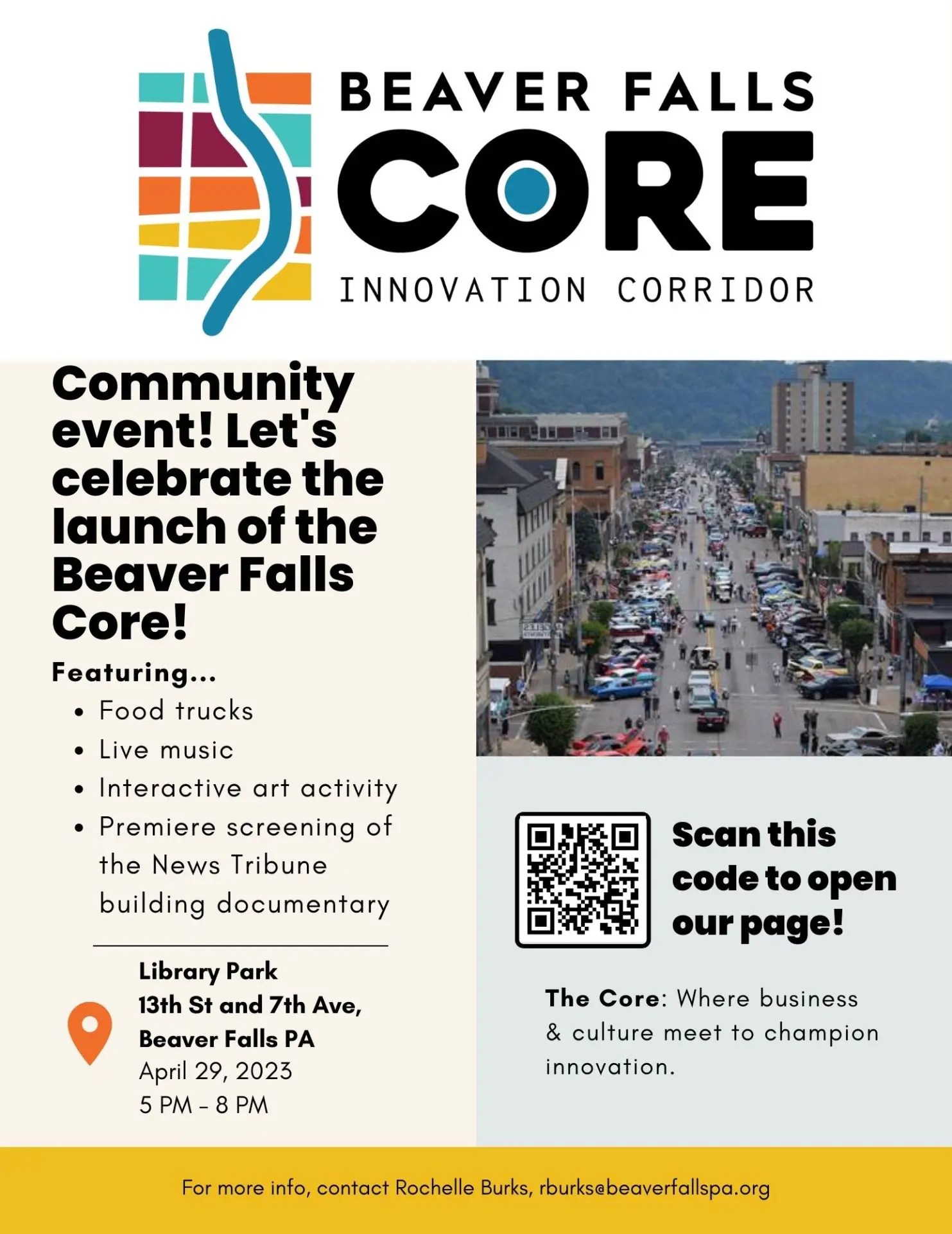 Beaver Falls Core Launch Event City of Beaver Falls