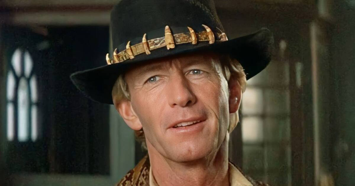 Turned into a cranky old man this is what the famous Crocodile Dundee