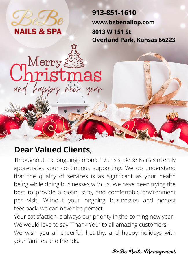 Nail Salon 66223 Bebe Nails & Spa of Overland Park, Kansas 66223