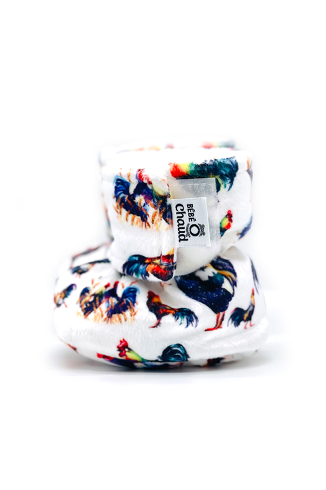 Velcro slippers Roosters Bébé Ô Chaud