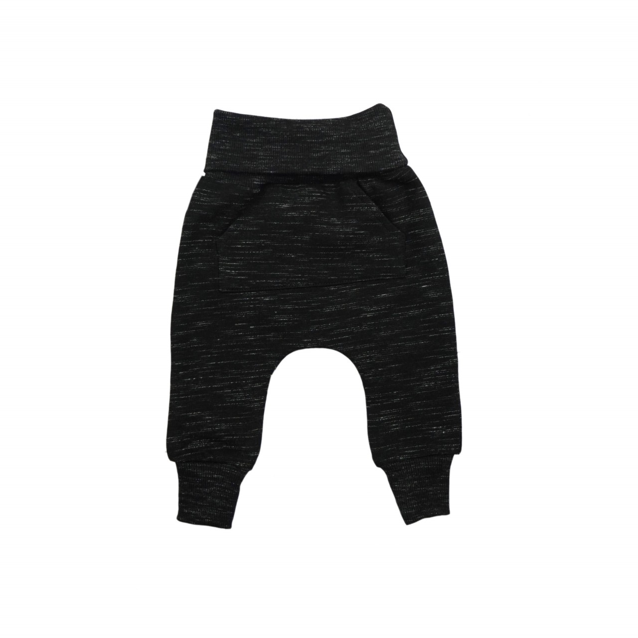 Black melange baby pocket pants Bebeshore