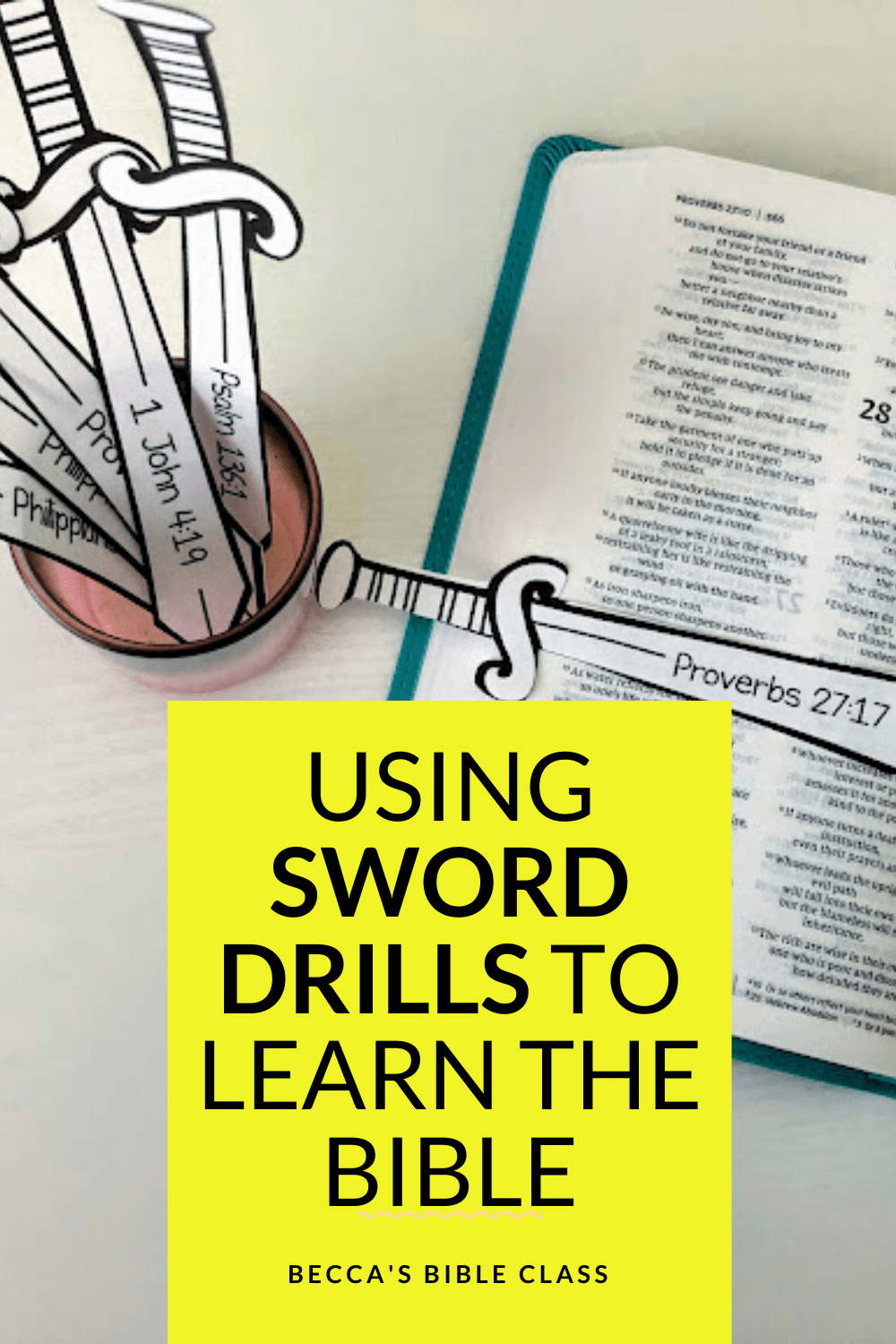 Sword Drills A FUN Way to Learn About the Bible Becca's Bible Class