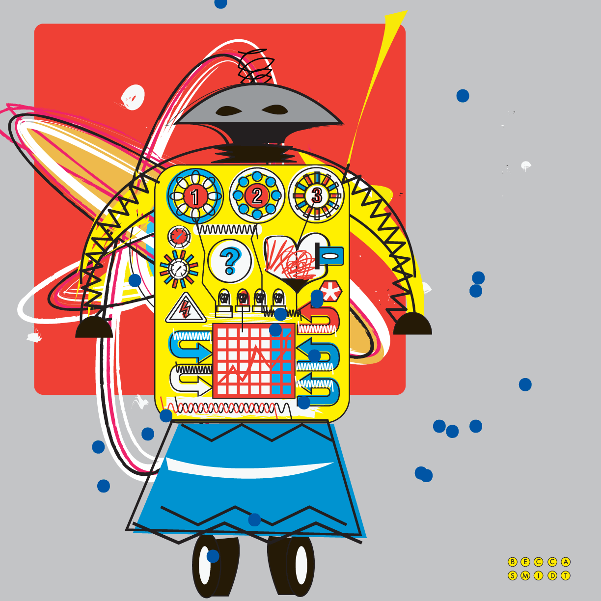 vintage toy robot