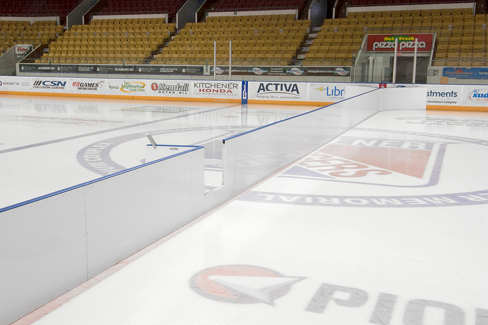 Optimizer Rink Divider Panels Becker Arena Products Inc