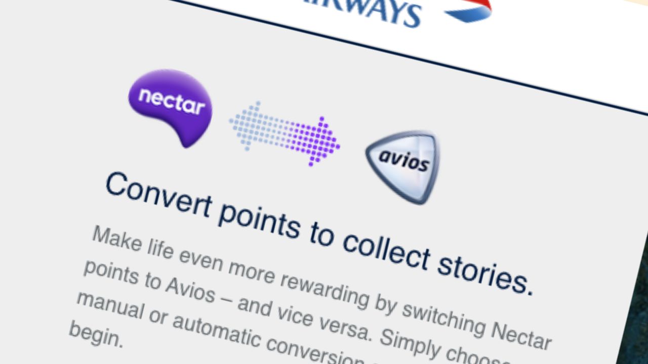 Avios to Nectar point swap value cut Be Clever With Your Cash