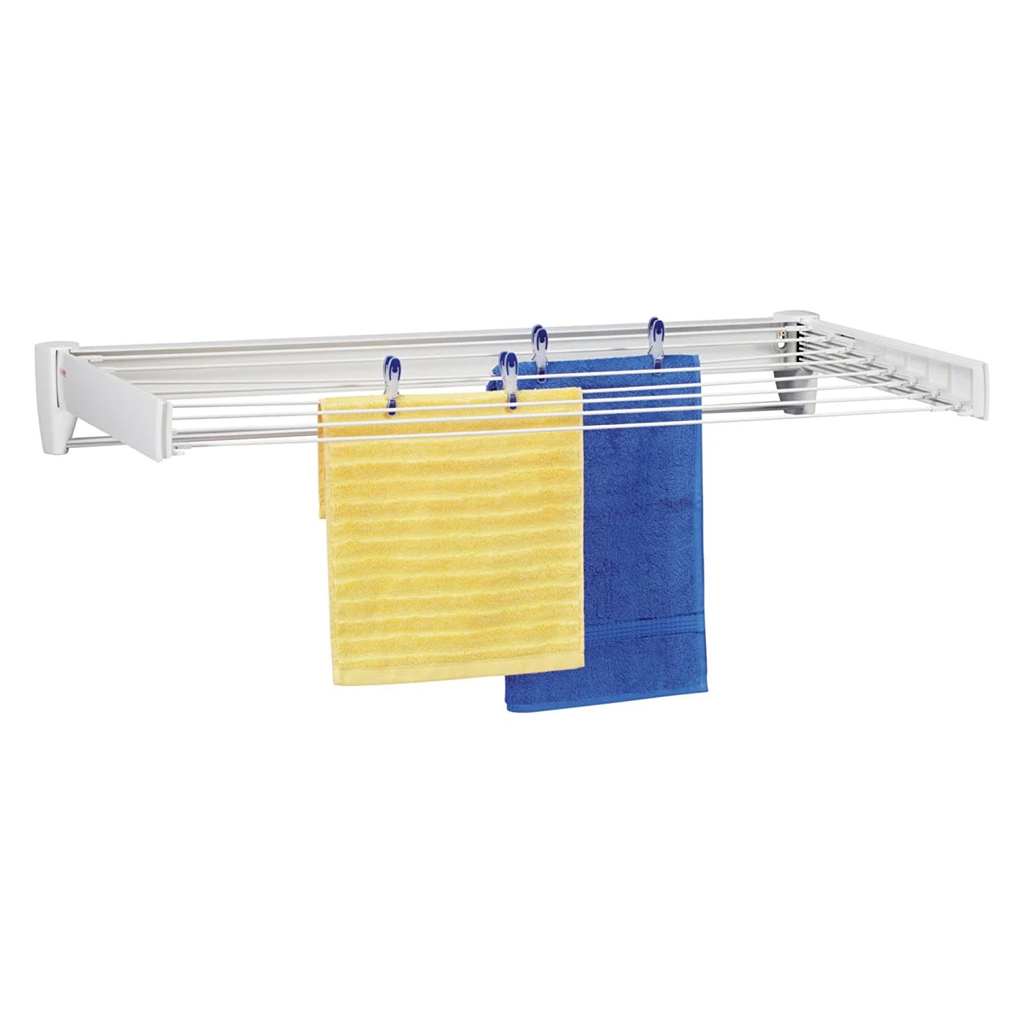 Wall Mount Retractable Clothes Drying Rack Only 15.02! (reg. 39.99