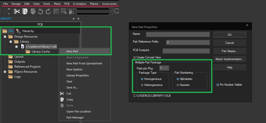 Starting the schematics design in Cadence Schematic Capture