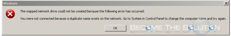 Fix You Were Not Connected Because a Duplicate Name Exists on the
