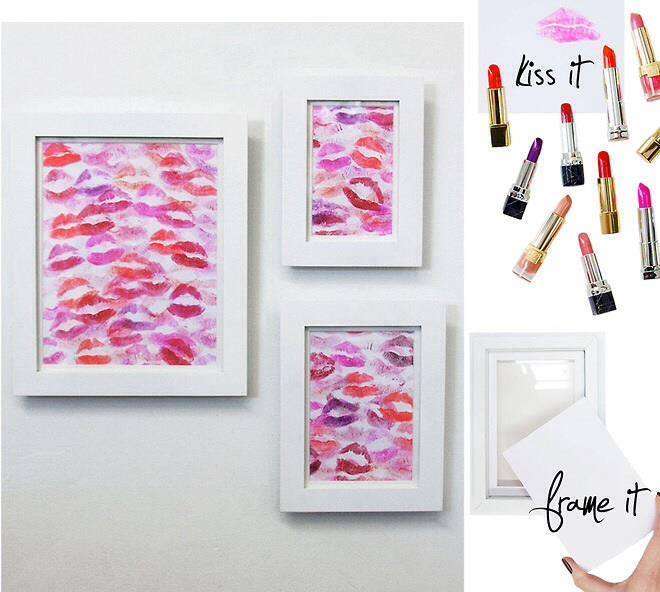 Painting with kisses becoration