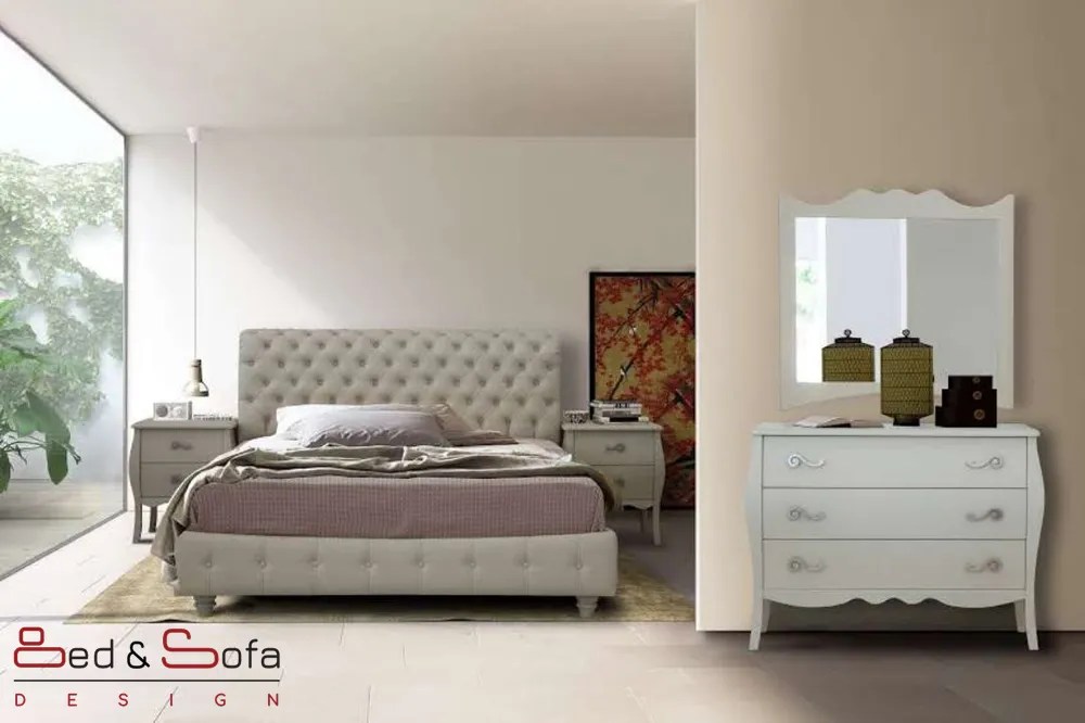 ISABELLA bed with classic quilted headboard Bed and Sofa Design