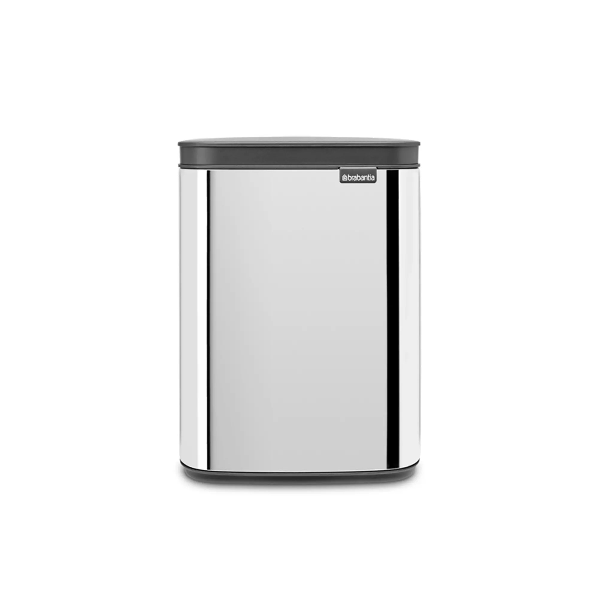 Waste bin Brabantia Bo 4 l, Brilliant Steel. Wall mounted or free standing