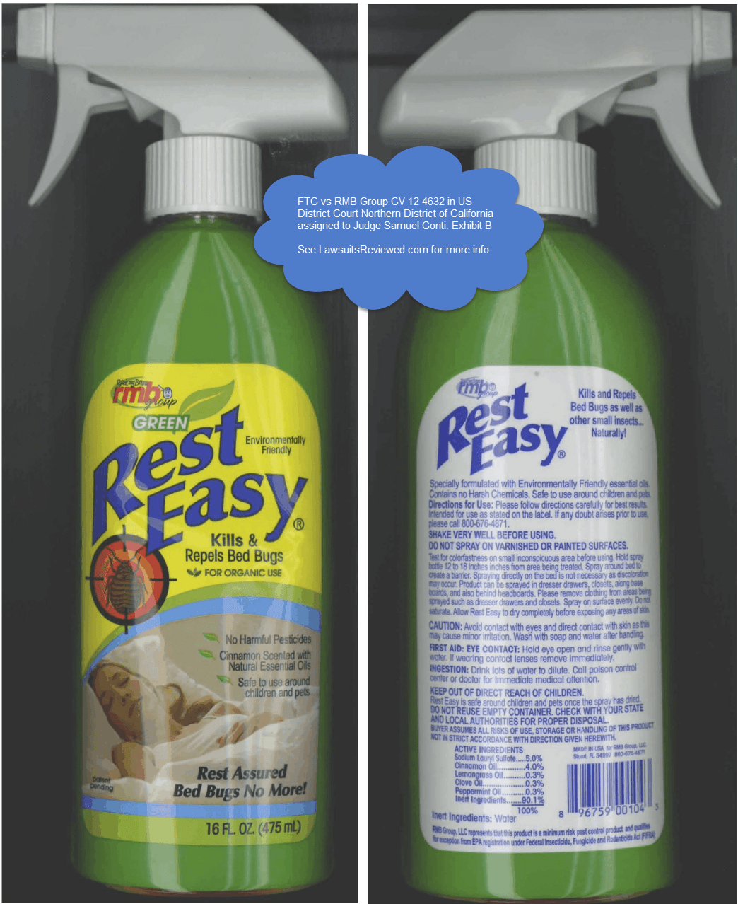 Bed Bug Spray FTC Complaint