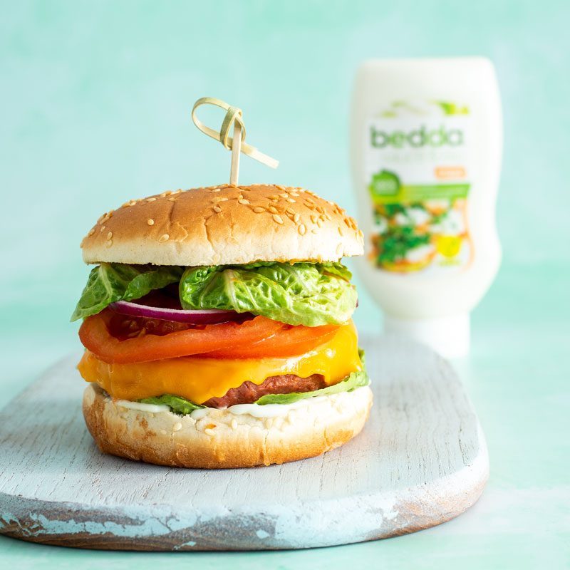 Veganer Cheeseburger bedda world