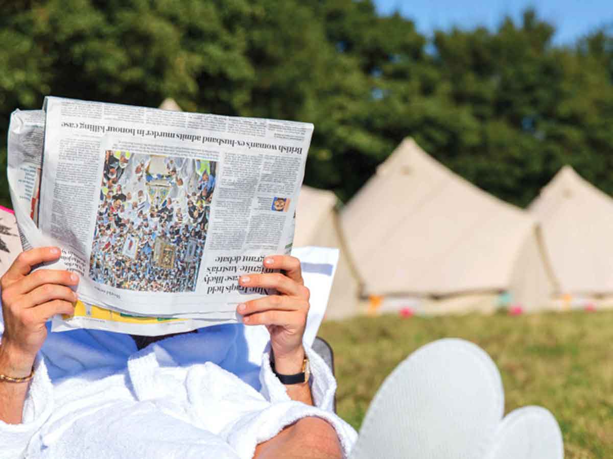 A Focus on Portobello Farm Glastonbury 2021 Bed Ferret