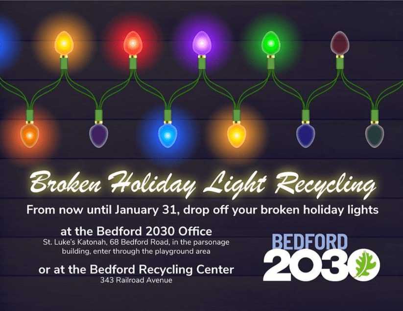 Holiday Light Recycling Bedford 2030