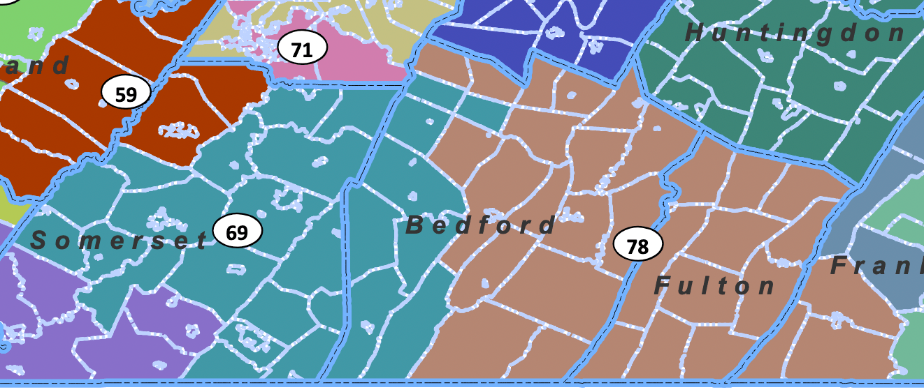 New Legislative Districts for Bedford County Bedford County Democrats