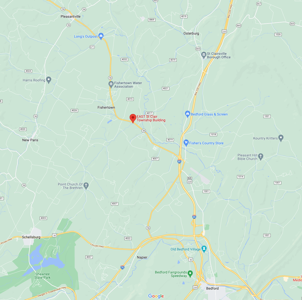 East St. Clair Twp. Building Bedford County Democrats