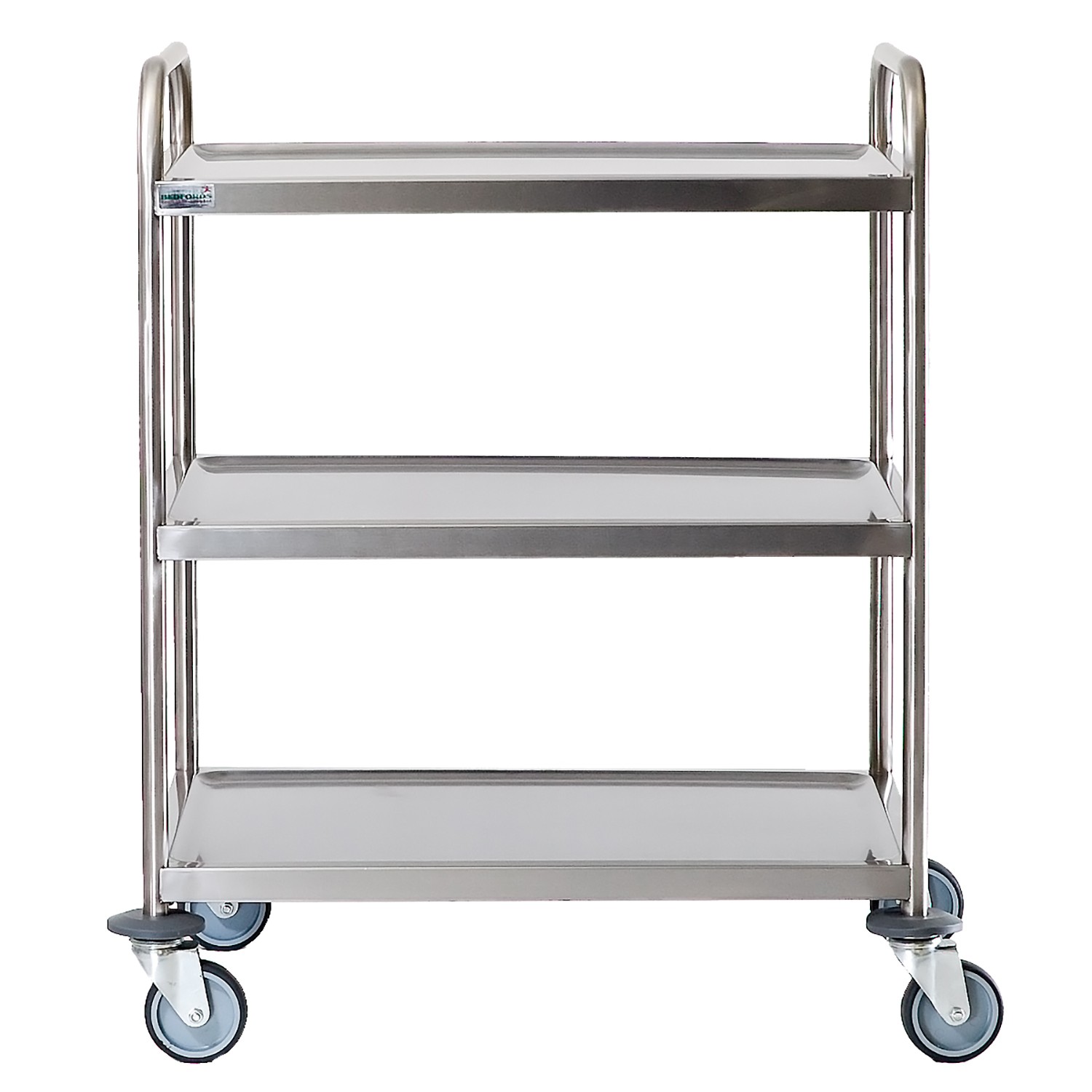Stainless Steel 3 Tier Trolley Large Bedford Shelving Ltd