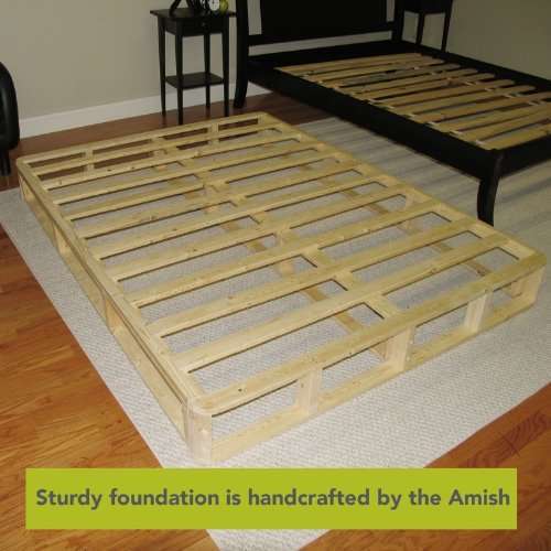 Instant Foundation Regular Profile Foundation Box Spring Replacement Bed Frame & Box Spring