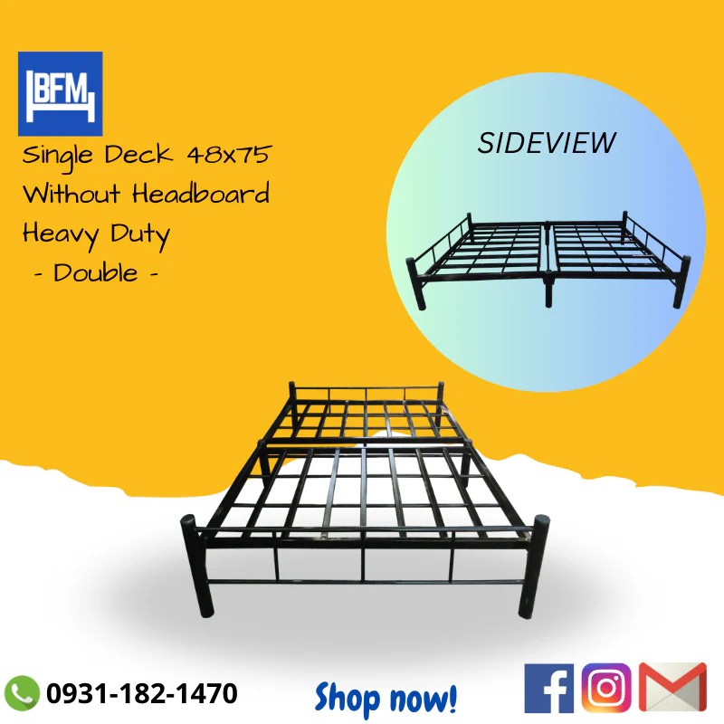 Without Headboard Double Size 48x75 Split Type Heavy Duty Bed Frame