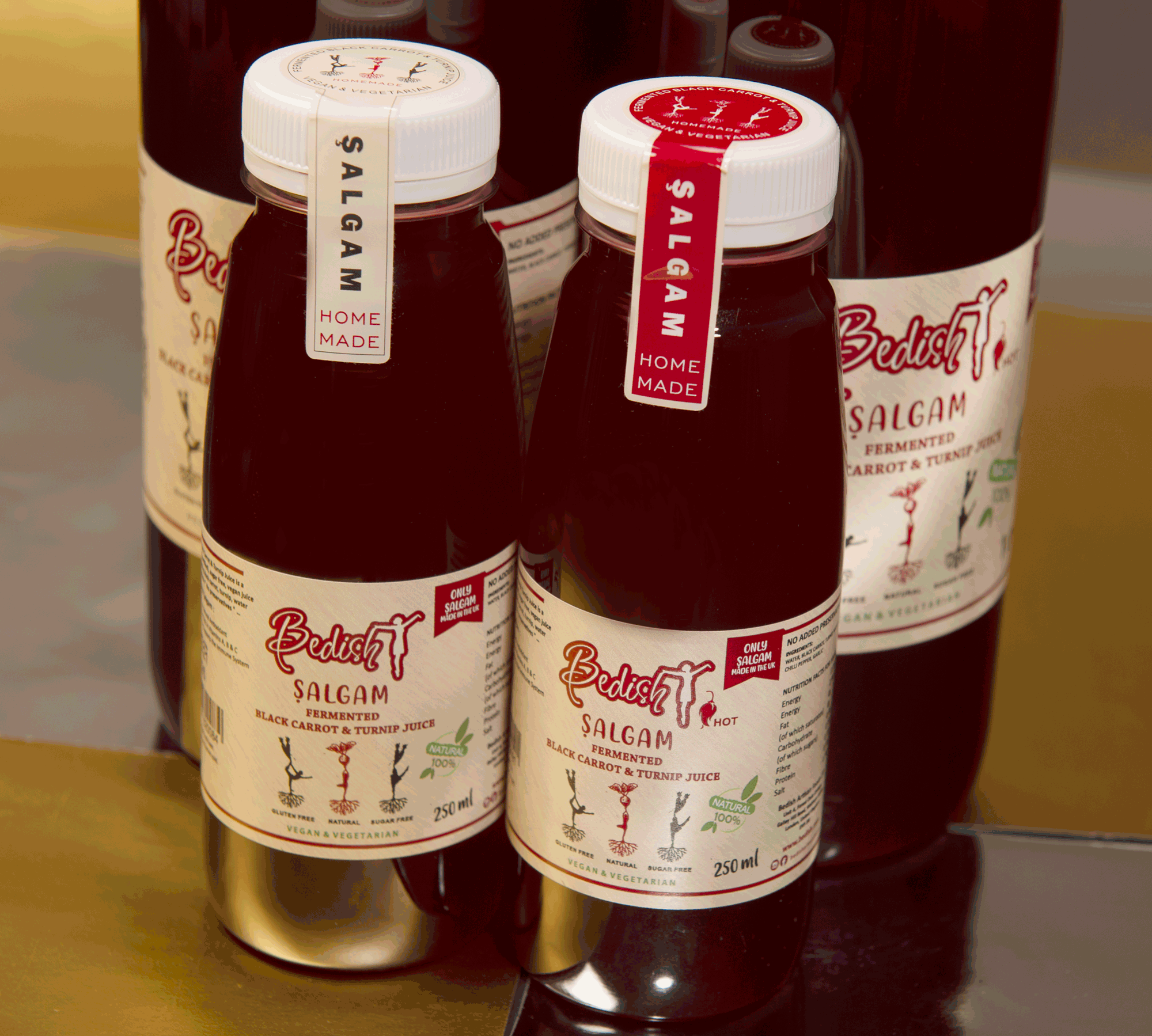 NATURAL FERMENTED BLACK CARROT & TURNIP JUICE 250ML MILD Bedish