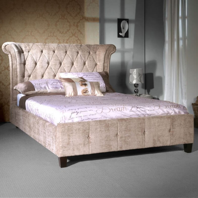Olson Fabric Bed Frame Bedknobs