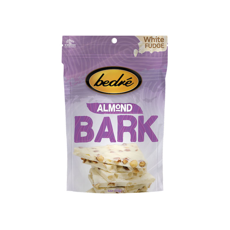 White Fudge Almond Bark Bedré Fine Chocolate